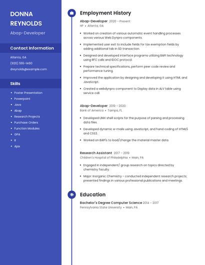 Abap-Developer Resume