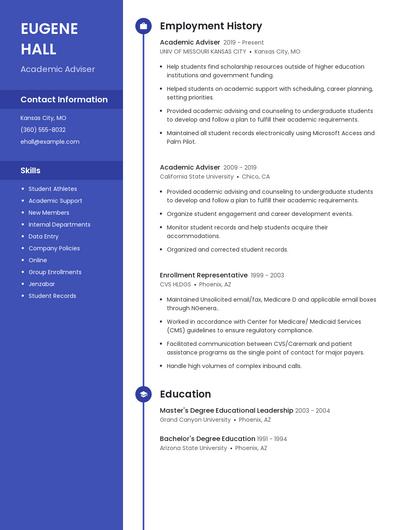 Resume example 5