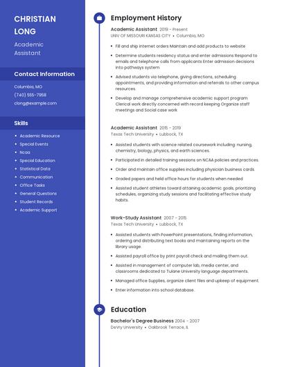 Resume example 5
