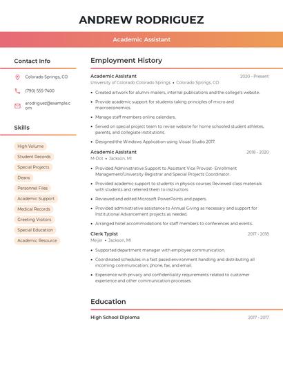 Resume example 3