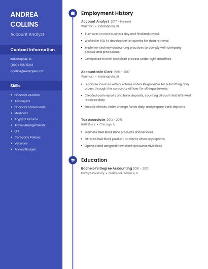 Resume example 5