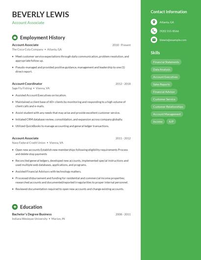 Resume example 4