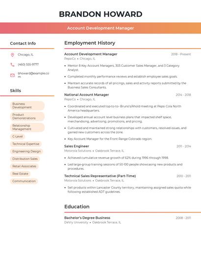 Resume example 3