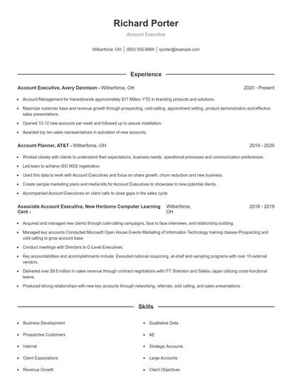Resume example 1