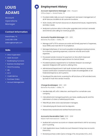Resume example 4