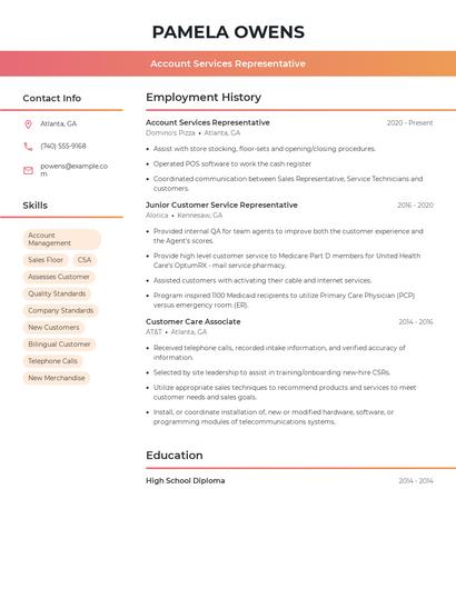Resume example 3