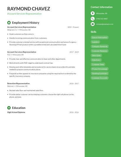 Resume example 4