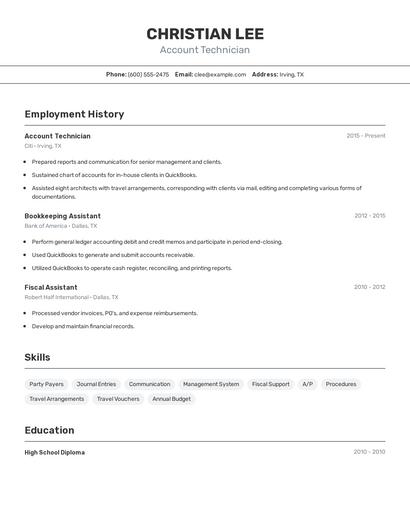 Resume example 2