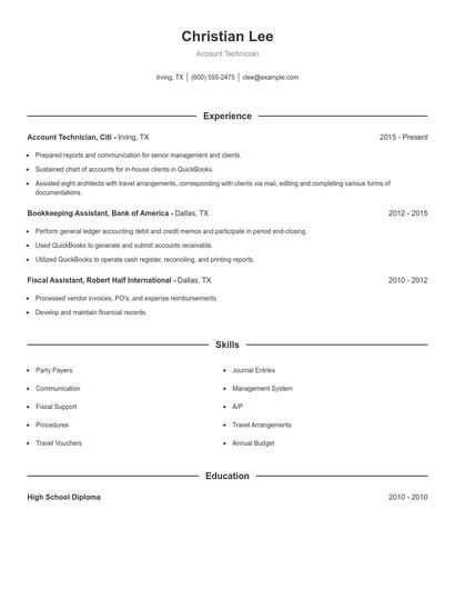 Resume example 1
