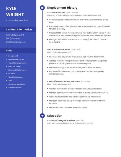 Resume example 5