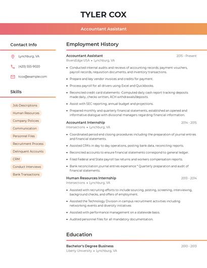 Resume example 3