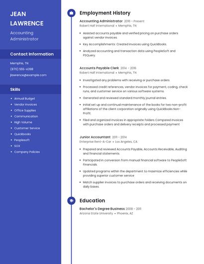 Resume example 4
