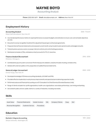 Resume example 2