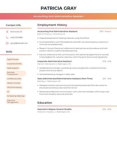 Resume example 3