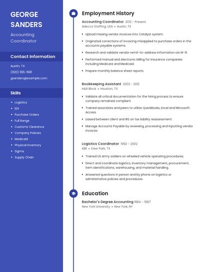 Accounting Coordinator Resume