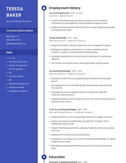 Resume example 5