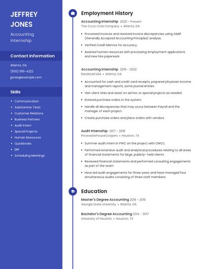 Resume example 5