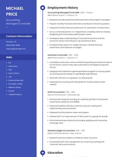 Resume example 5