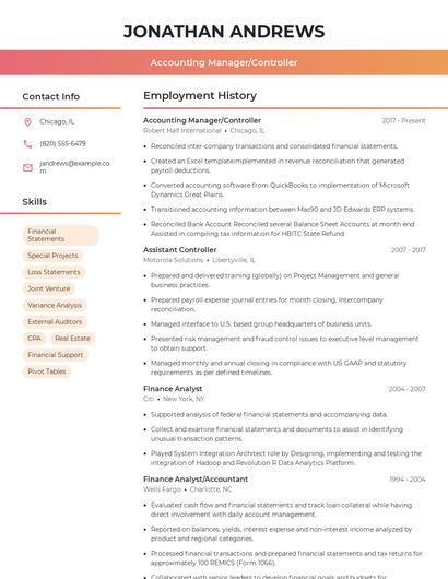 Resume example 3