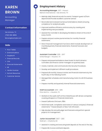 Resume example 4