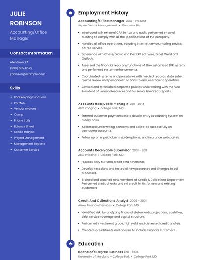 Resume example 4