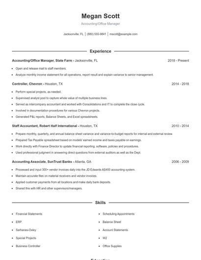 Resume example 1