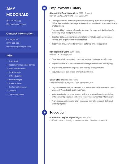 Resume example 5