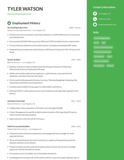 Resume example 5