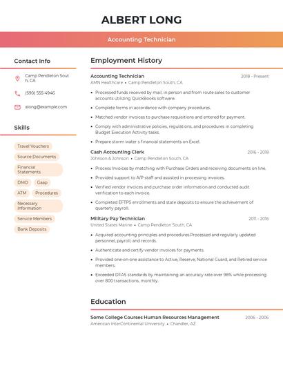 Resume example 3