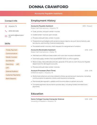 Resume example 3
