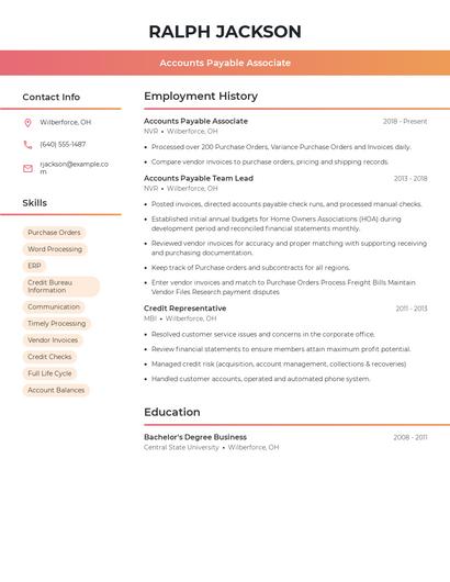 Resume example 3