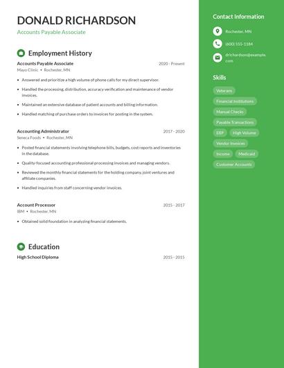 Resume example 4