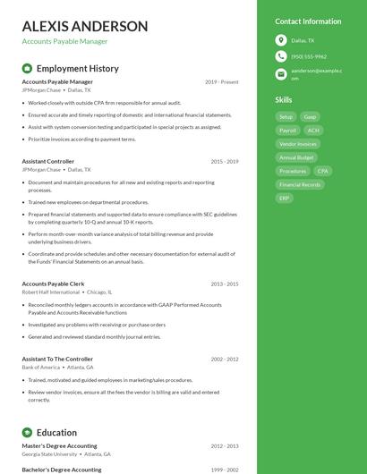 Resume example 4