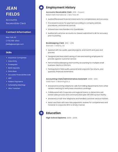 Resume example 5