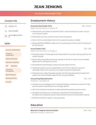 Resume example 3