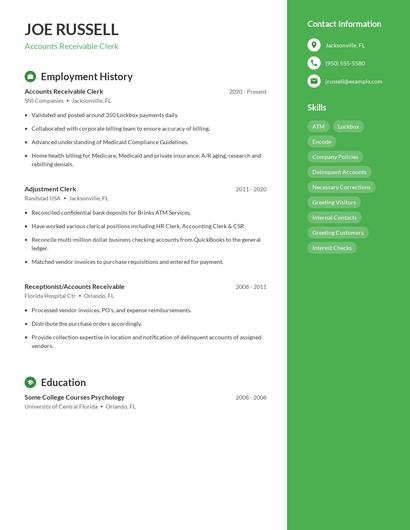 Resume example 4