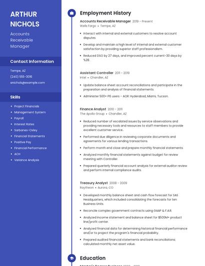 Resume example 5