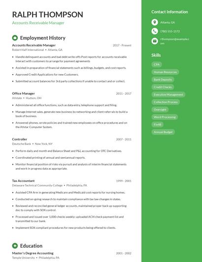 Resume example 4