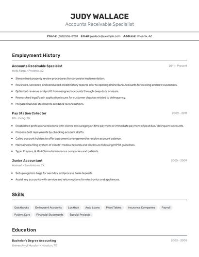 Resume example 2