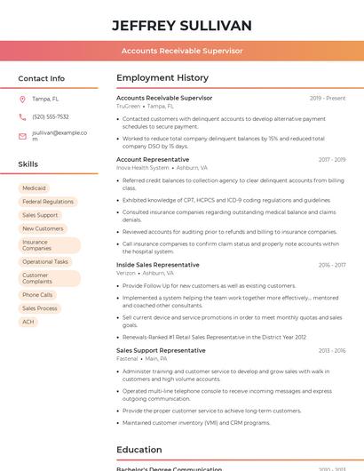 Resume example 3