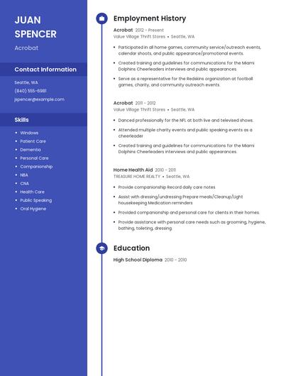 Acrobat Resume