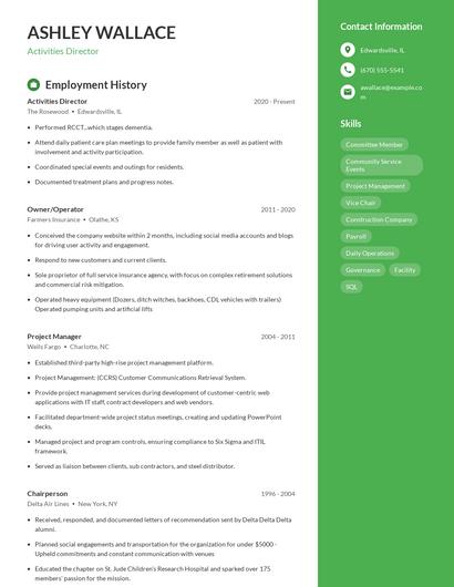 Resume example 4
