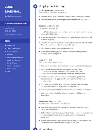 Resume example 4