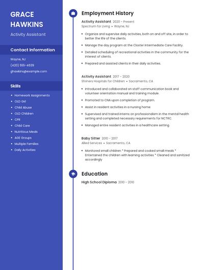 Resume example 4