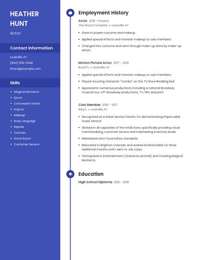 Resume example 4