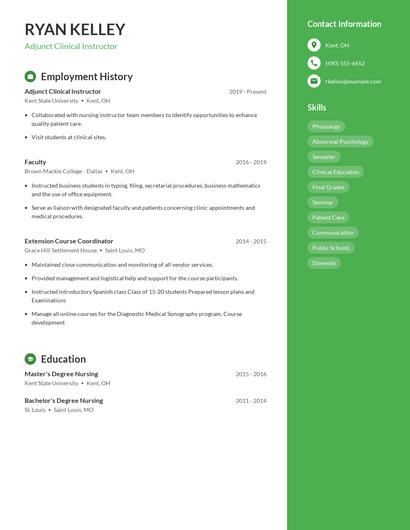 Resume example 4