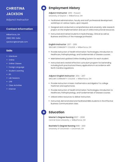 Resume example 4