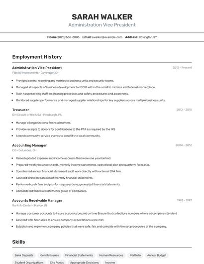 Resume example 2