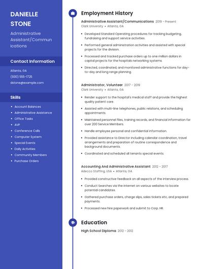 Resume example 4