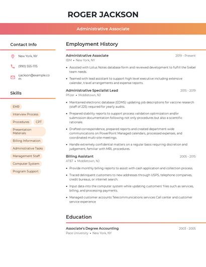 Resume example 3